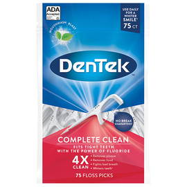 DenTek Комплексне очищення Флос-зубочистки, 75 шт.